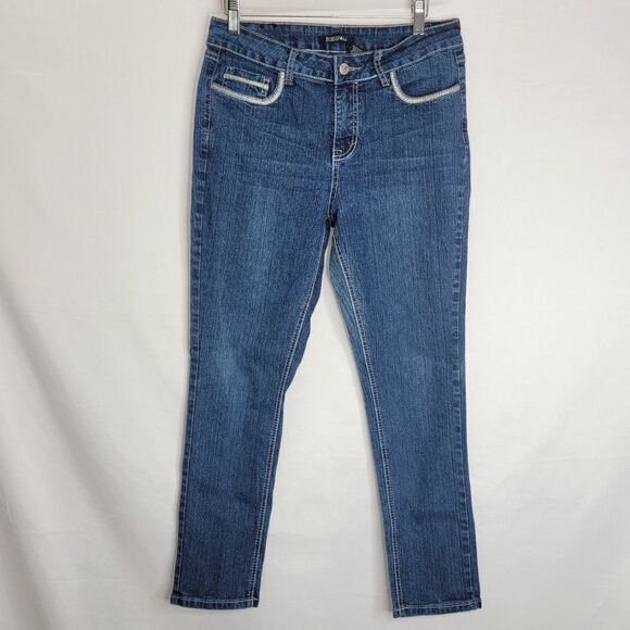 𝅺ROZ & Ali Denim Blue Size 10 jeans - Picture 9 of 14